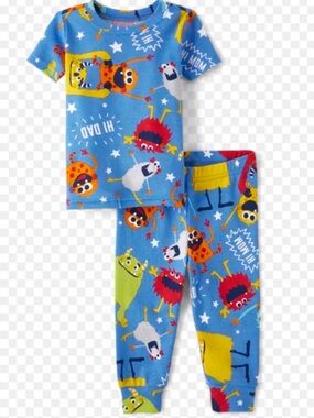 Joe Fresh Kids Pajama Set - Blue Monster & Red Dinosaur